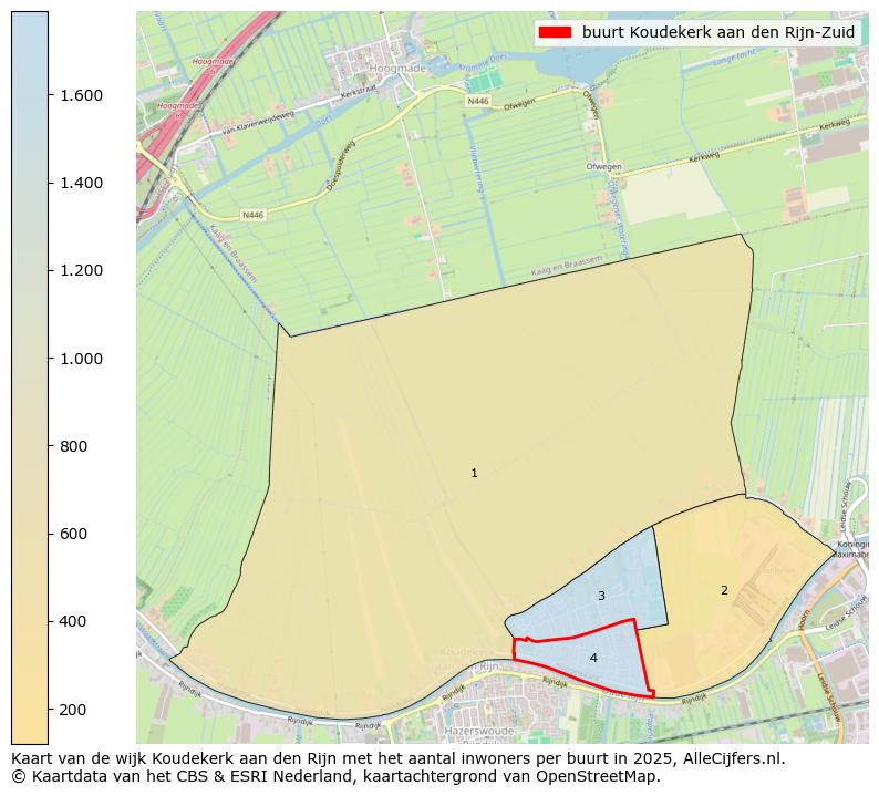 Afbeelding van de buurt Koudekerk aan den Rijn-Zuid op de kaart.