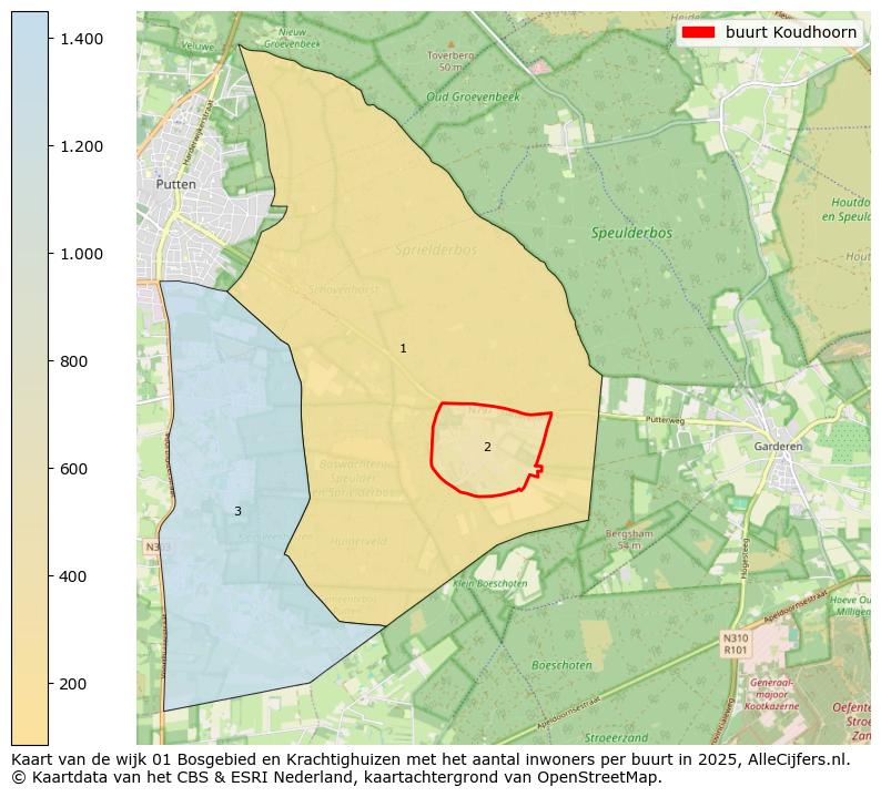 Afbeelding van de buurt Koudhoorn op de kaart.