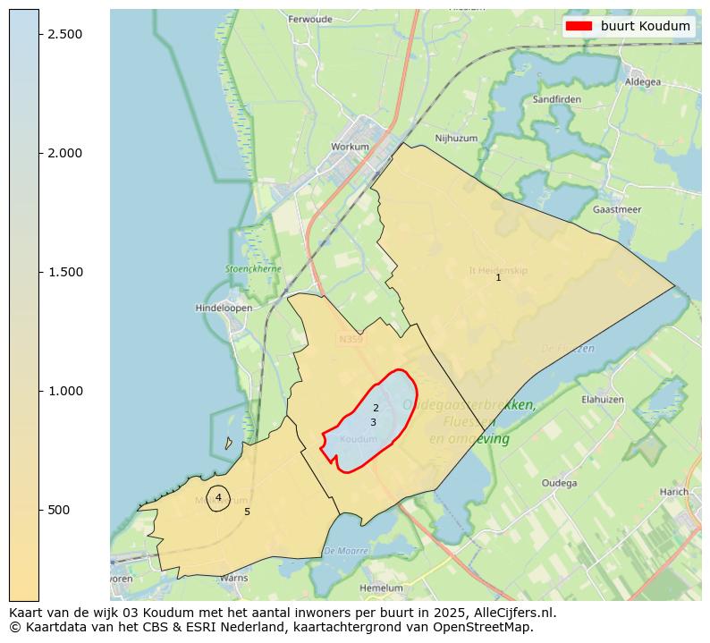 Afbeelding van de buurt Koudum op de kaart.