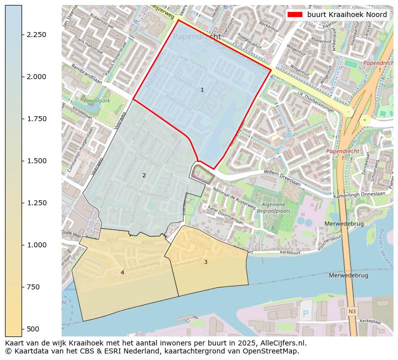 Afbeelding van de buurt Kraaihoek Noord op de kaart.