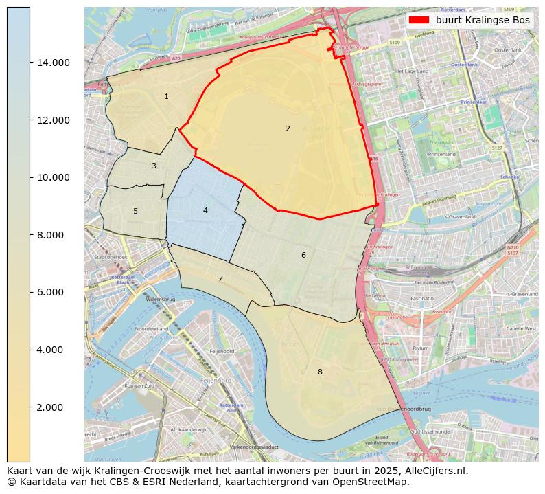 Afbeelding van de buurt Kralingse Bos op de kaart.