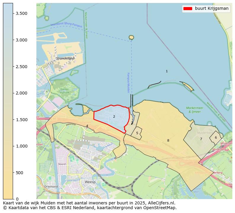 Afbeelding van de buurt Krijgsman op de kaart.
