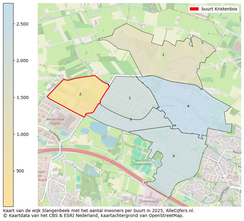 Afbeelding van de buurt Kristenbos op de kaart.