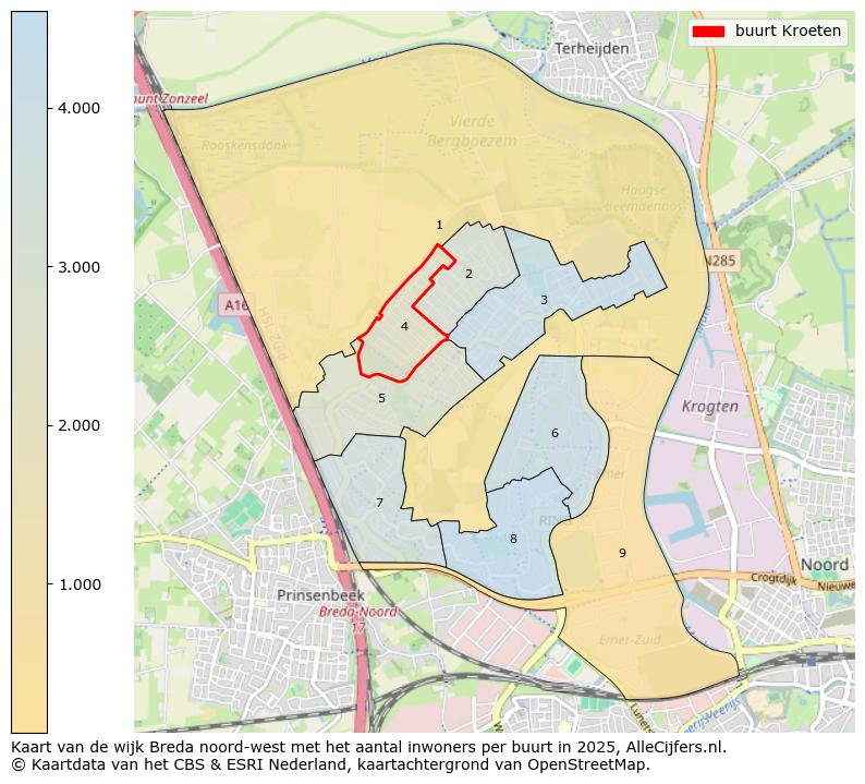 Afbeelding van de buurt Kroeten op de kaart.