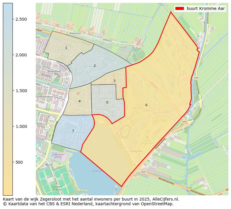Afbeelding van de buurt Kromme Aar op de kaart.