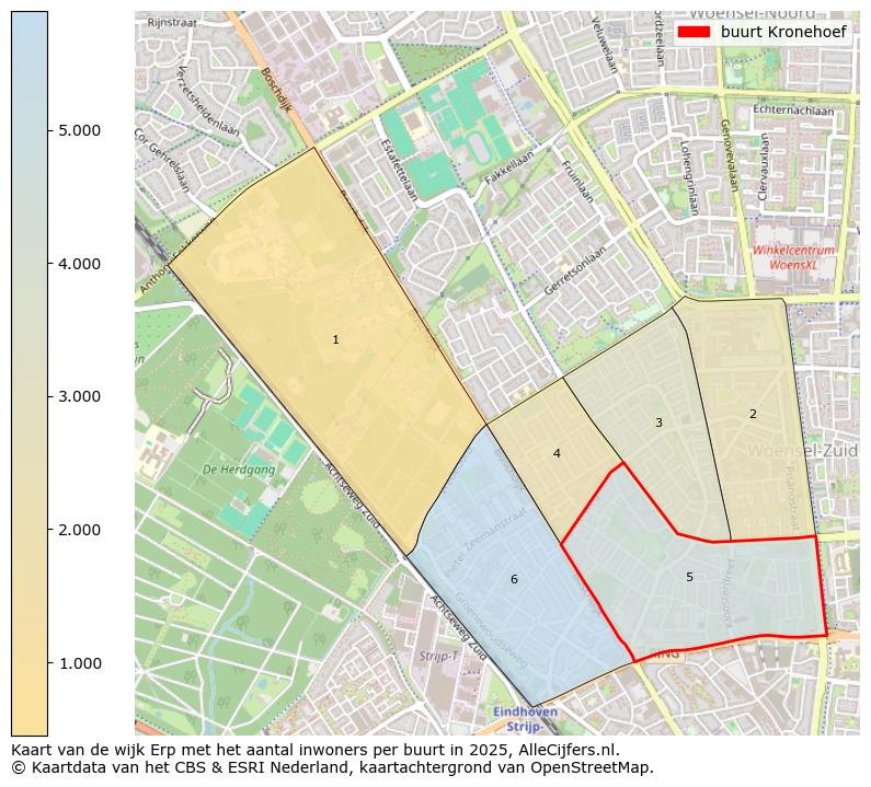 Afbeelding van de buurt Kronehoef op de kaart.