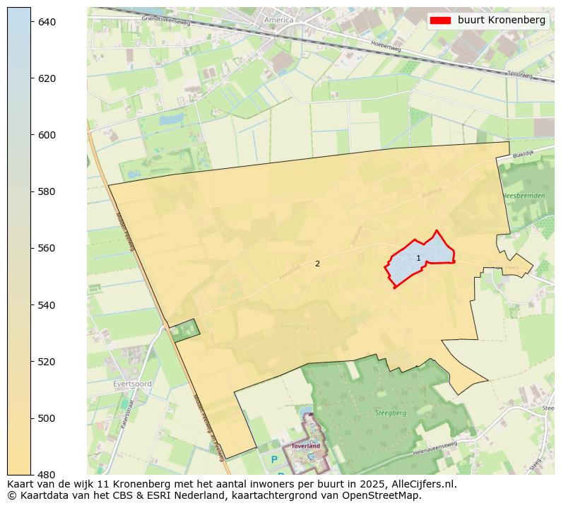 Afbeelding van de buurt Kronenberg op de kaart.