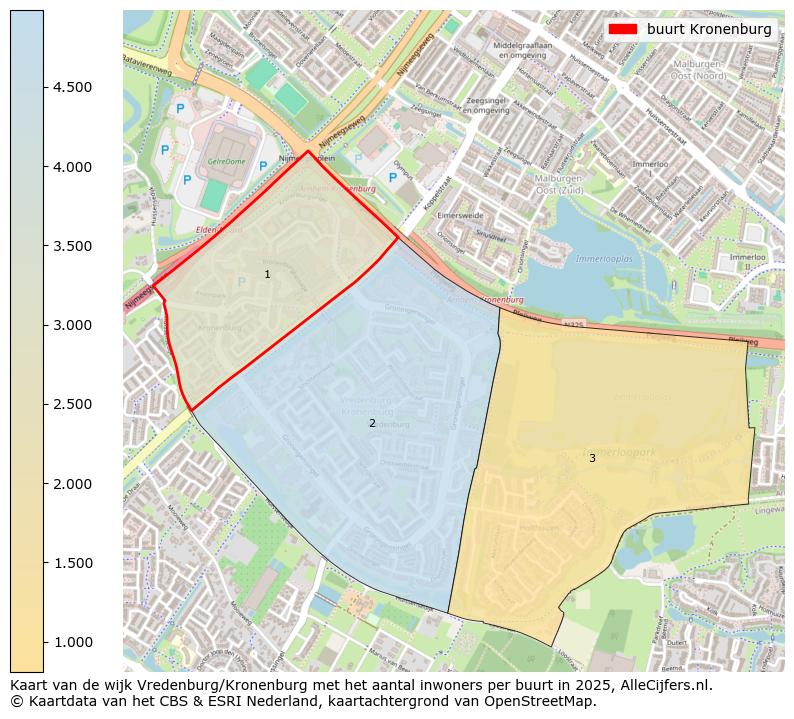 Afbeelding van de buurt Kronenburg op de kaart.