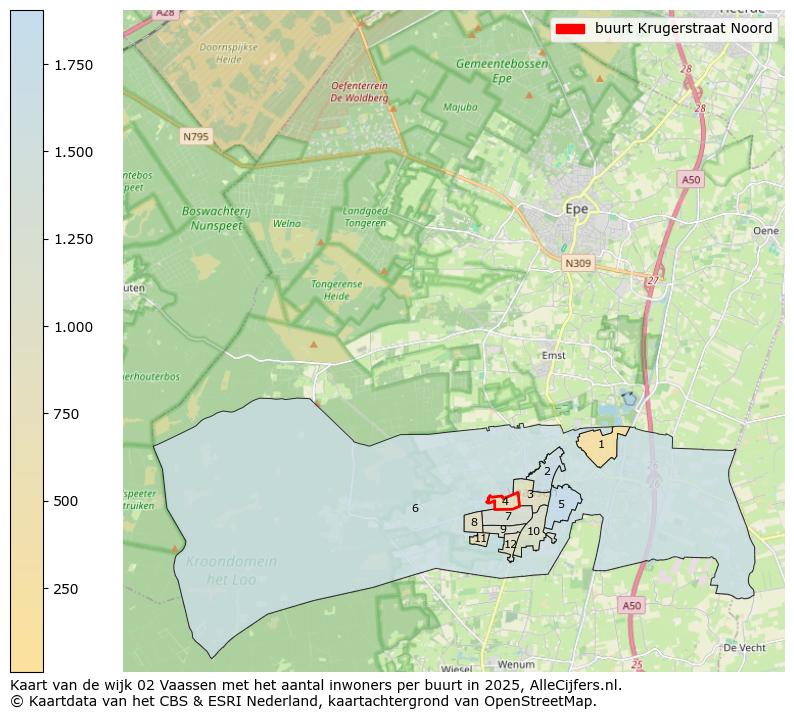 Afbeelding van de buurt Krugerstraat Noord op de kaart.