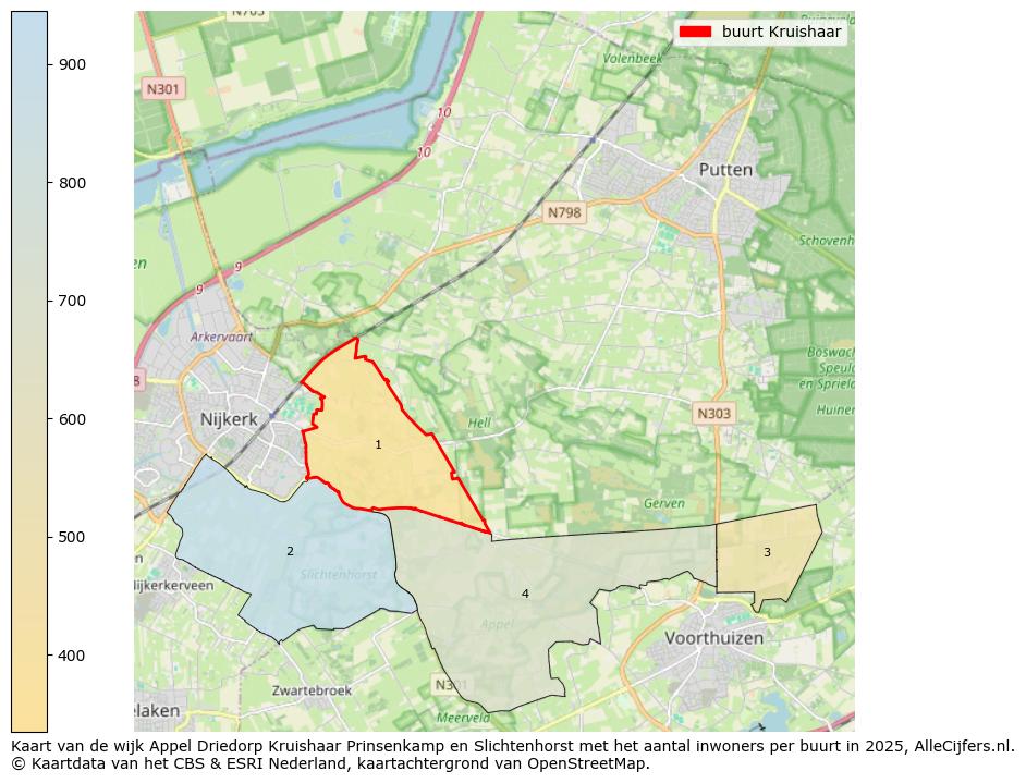 Afbeelding van de buurt Kruishaar op de kaart.
