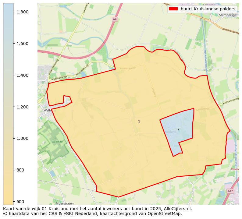 Afbeelding van de buurt Kruislandse polders op de kaart.