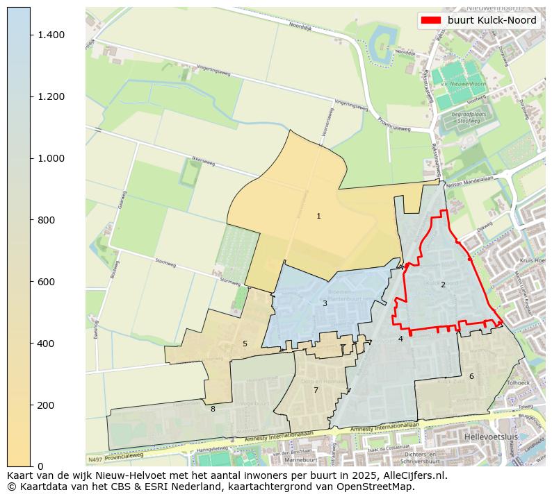 Afbeelding van de buurt Kulck-Noord op de kaart.