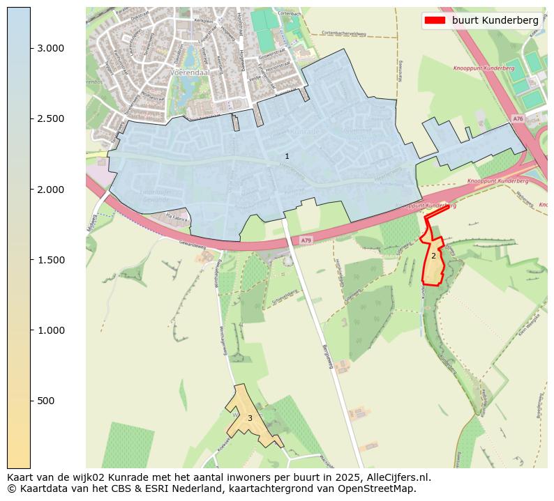 Afbeelding van de buurt Kunderberg op de kaart.