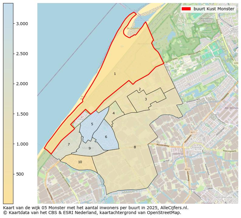 Afbeelding van de buurt Kust Monster op de kaart.