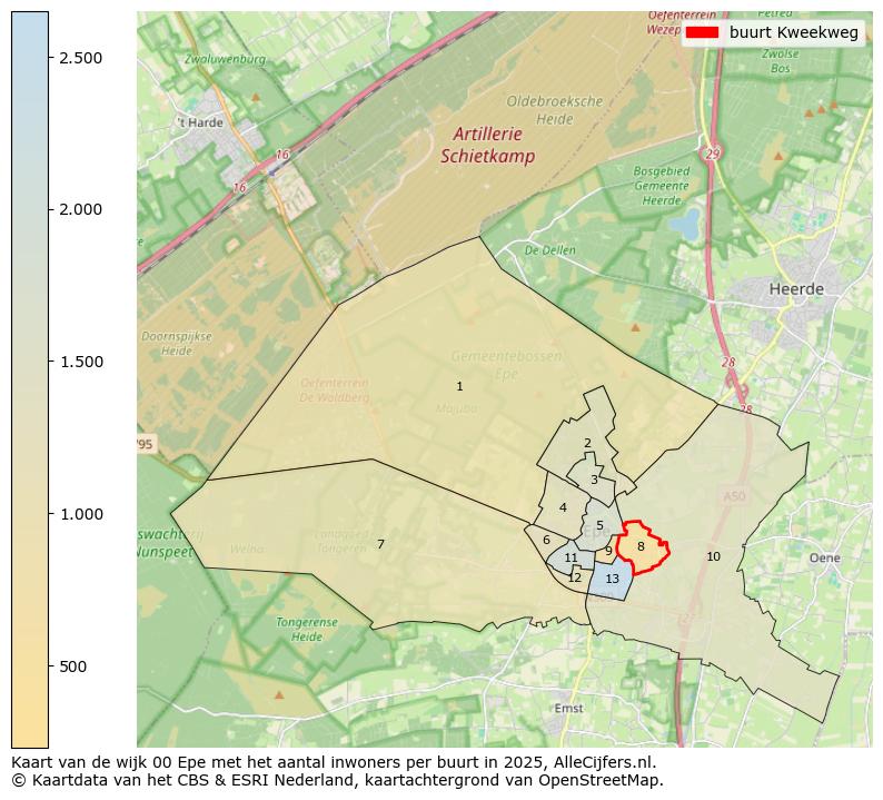 Afbeelding van de buurt Kweekweg op de kaart.