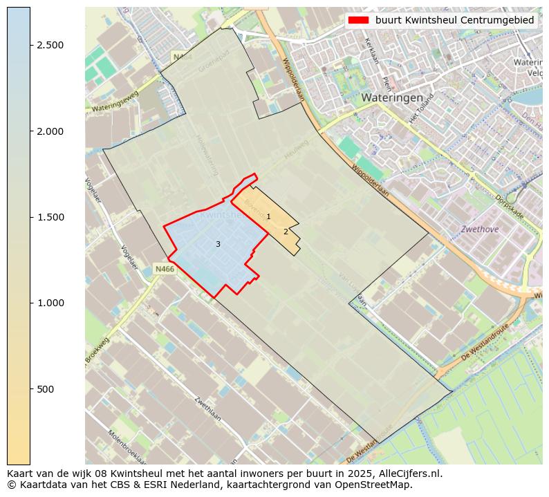 Afbeelding van de buurt Kwintsheul Centrumgebied op de kaart.