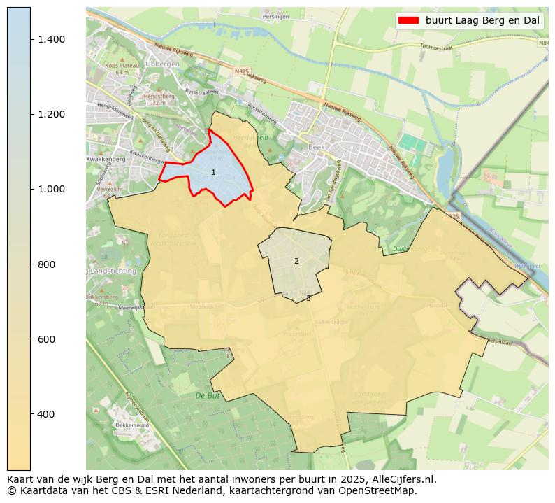 Afbeelding van de buurt Laag Berg en Dal op de kaart.