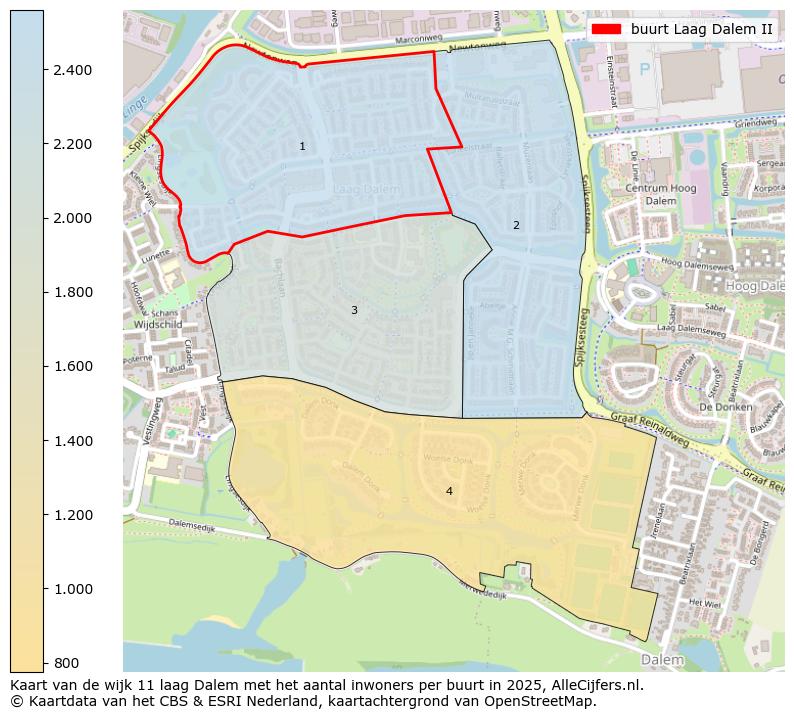 Afbeelding van de buurt Laag Dalem II op de kaart.