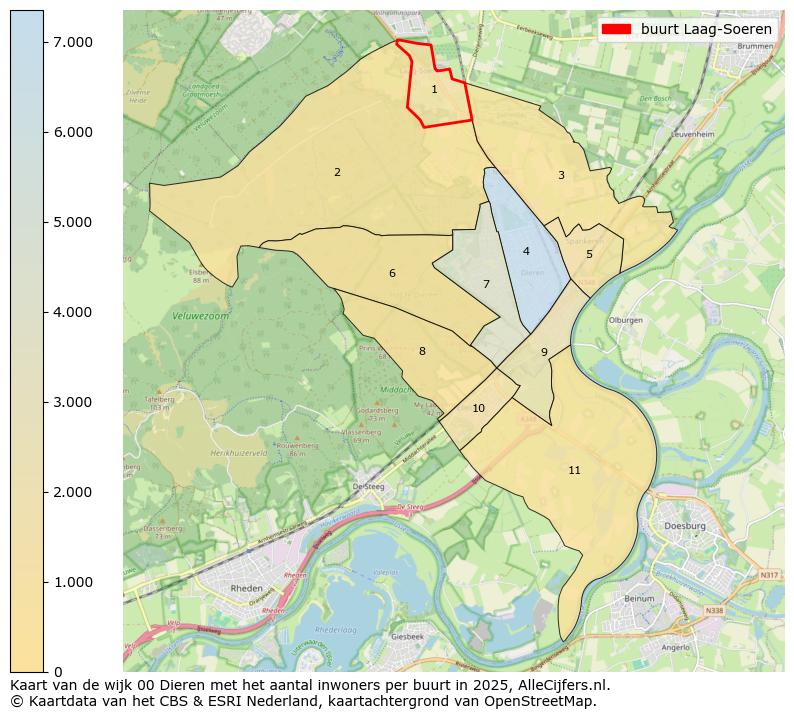 Afbeelding van de buurt Laag-Soeren op de kaart.