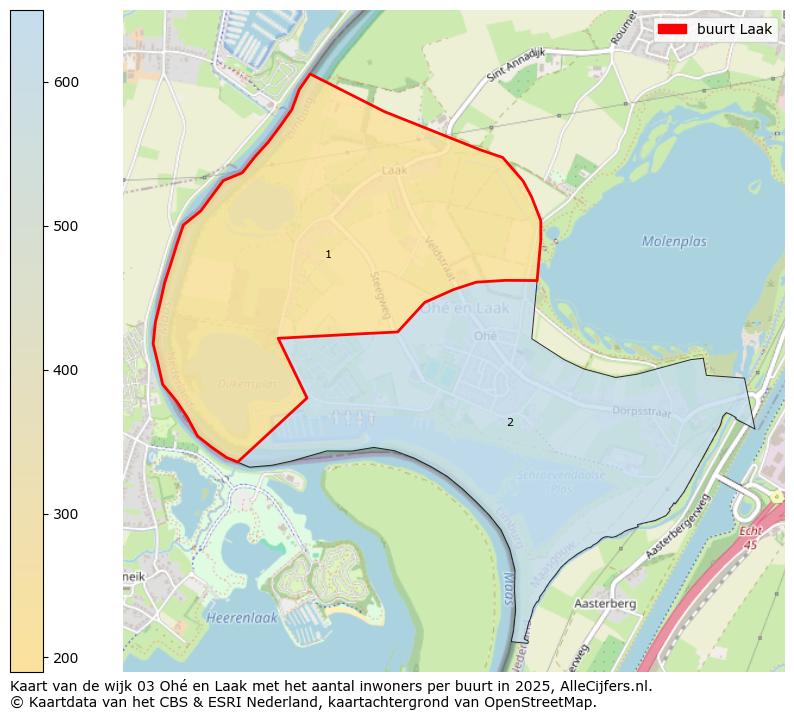 Afbeelding van de buurt Laak op de kaart.