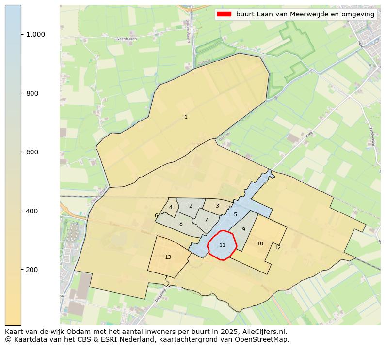 Afbeelding van de buurt Laan van Meerweijde en omgeving op de kaart.