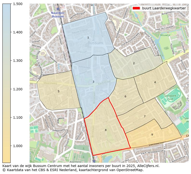 Afbeelding van de buurt Laarderwegkwartier op de kaart.