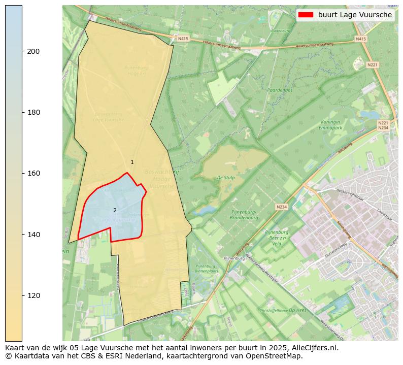 Afbeelding van de buurt Lage Vuursche op de kaart.
