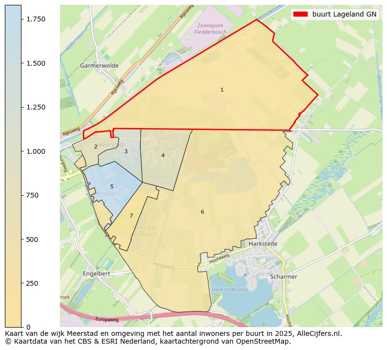 Afbeelding van de buurt Lageland GN op de kaart.