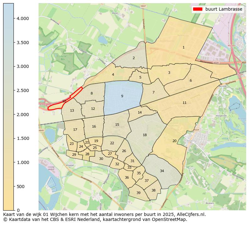 Afbeelding van de buurt Lambrasse op de kaart.