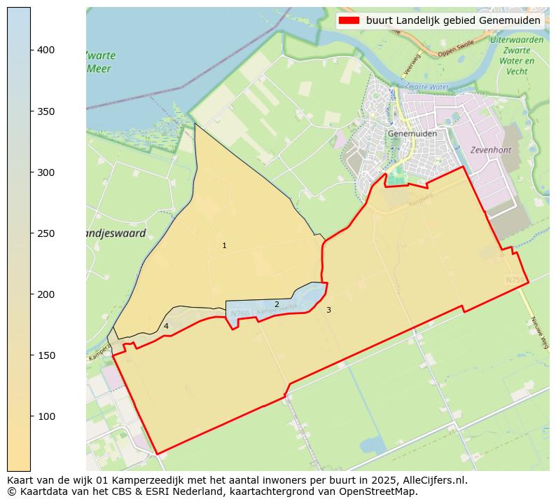 Afbeelding van de buurt Landelijk gebied Genemuiden op de kaart.