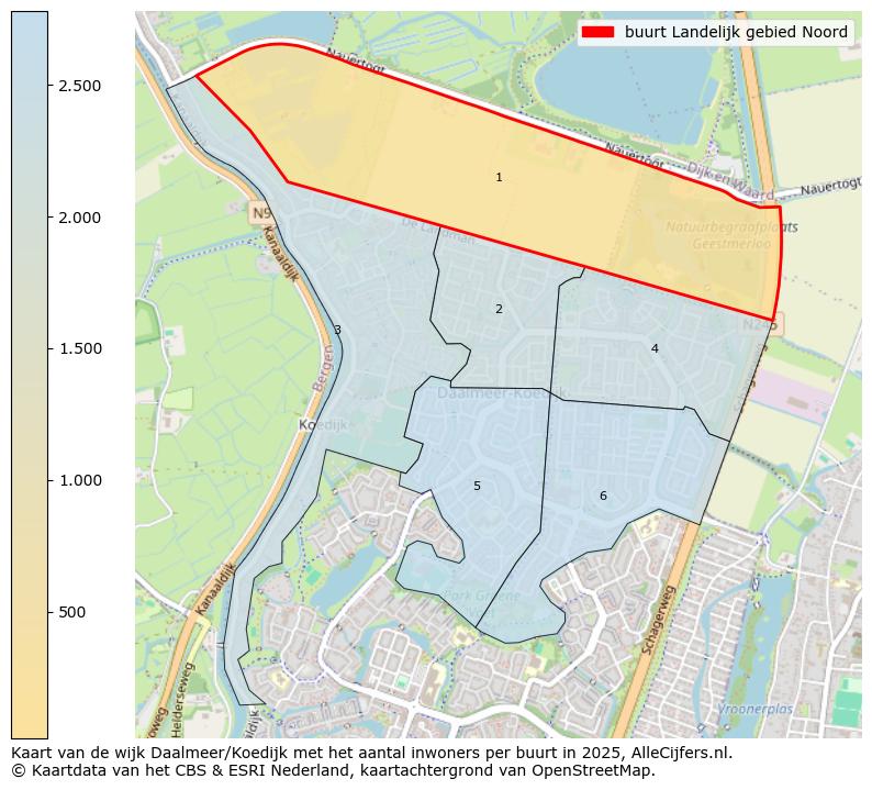 Afbeelding van de buurt Landelijk gebied Noord op de kaart.