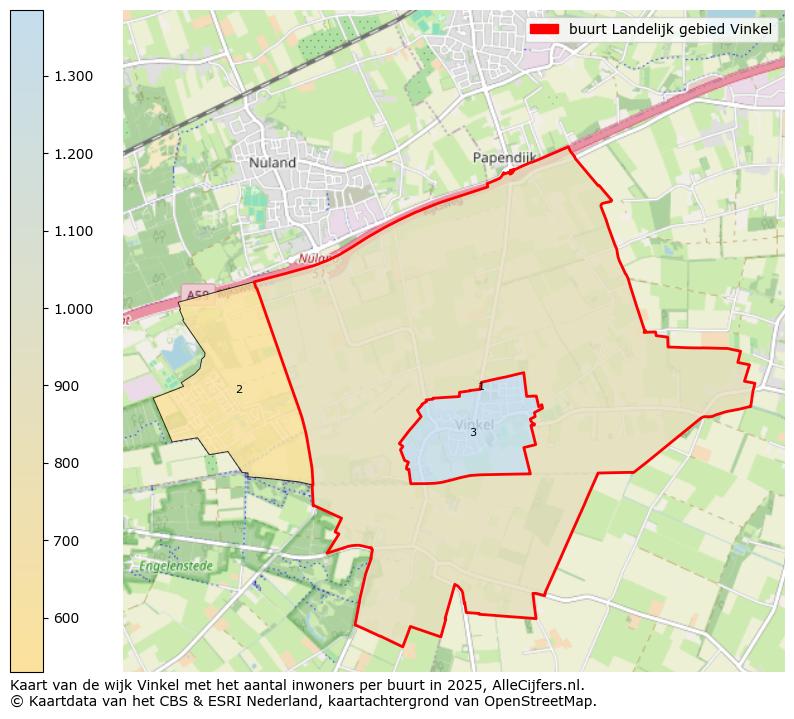Afbeelding van de buurt Landelijk gebied Vinkel op de kaart.