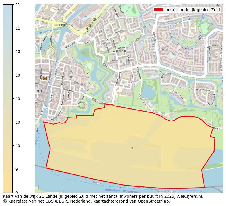 Afbeelding van de buurt Landelijk gebied Zuid op de kaart.