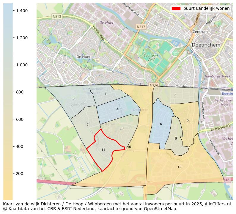 Afbeelding van de buurt Landelijk wonen op de kaart.