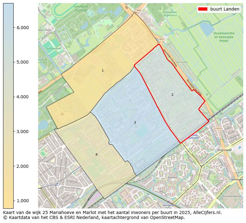 Afbeelding van de buurt Landen op de kaart.