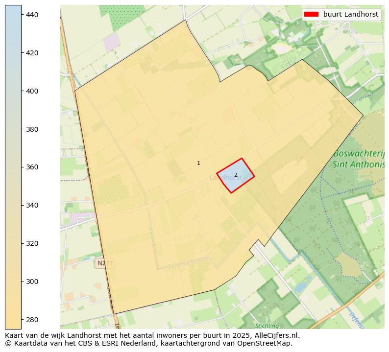 Afbeelding van de buurt Landhorst op de kaart.