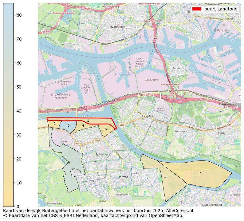 Afbeelding van de buurt Landtong op de kaart.