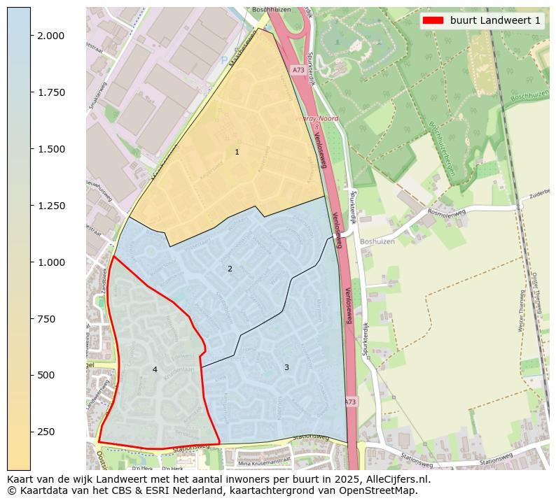 Afbeelding van de buurt Landweert 1 op de kaart.