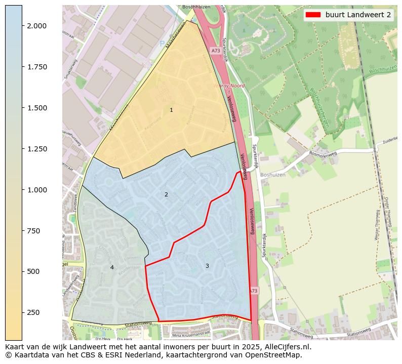 Afbeelding van de buurt Landweert 2 op de kaart.