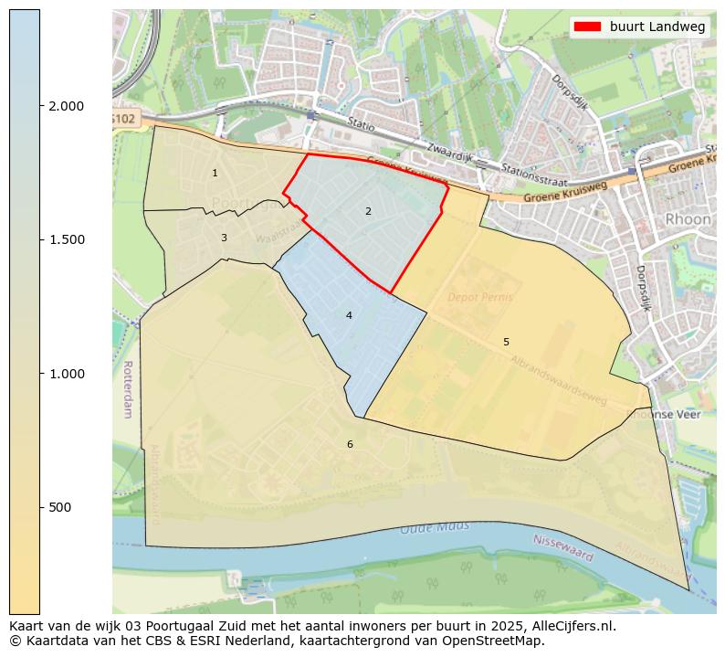 Afbeelding van de buurt Landweg op de kaart.