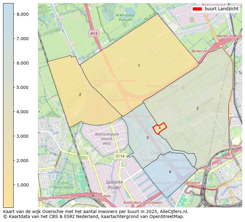 Afbeelding van de buurt Landzicht op de kaart.