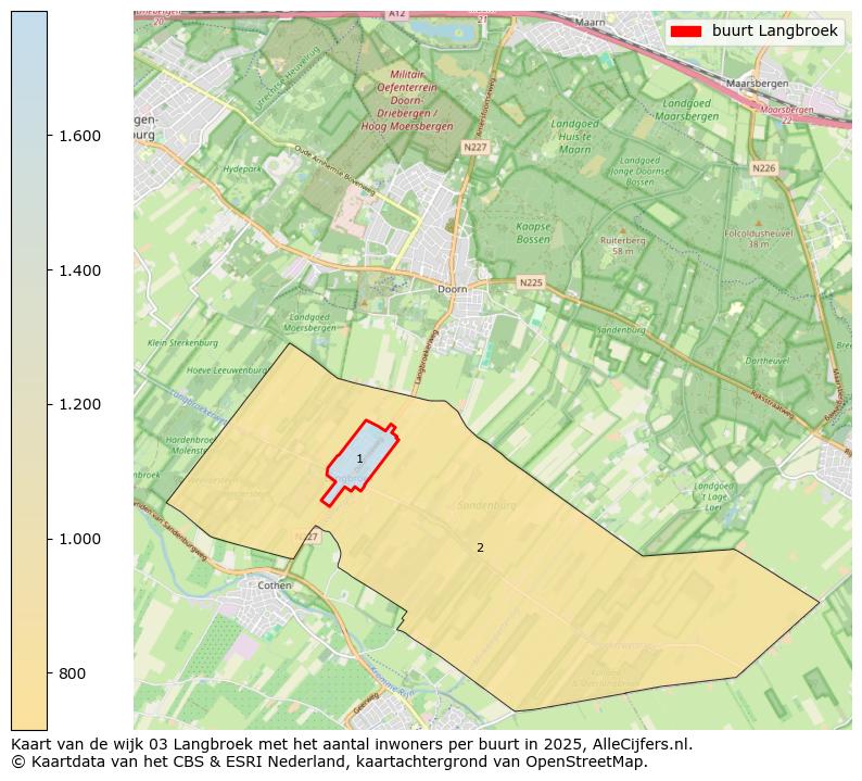 Afbeelding van de buurt Langbroek op de kaart.