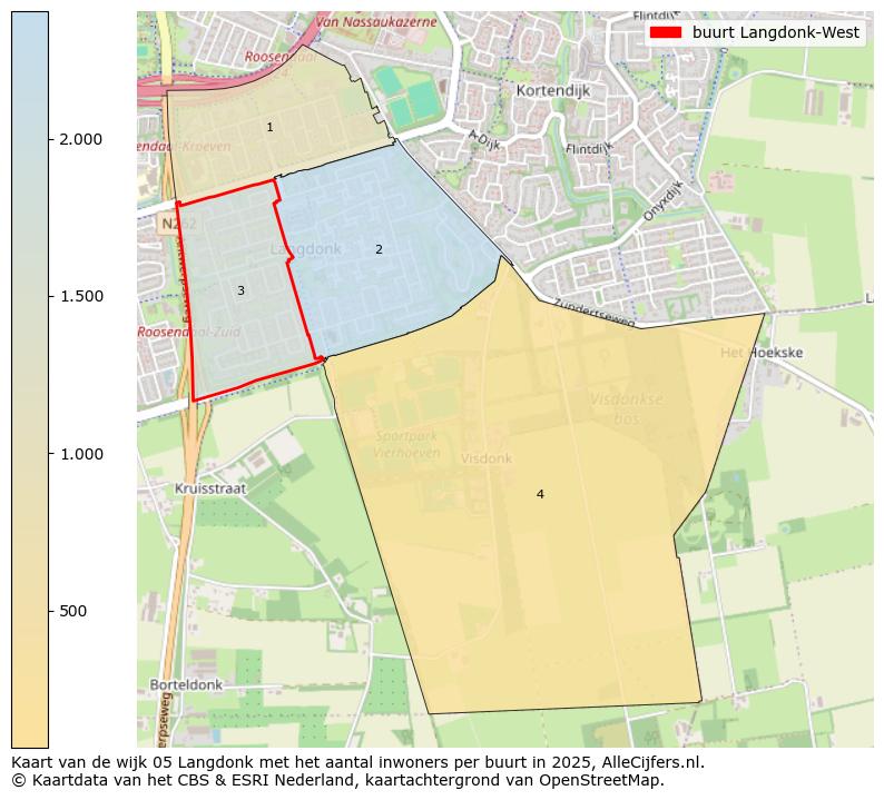 Afbeelding van de buurt Langdonk-West op de kaart.