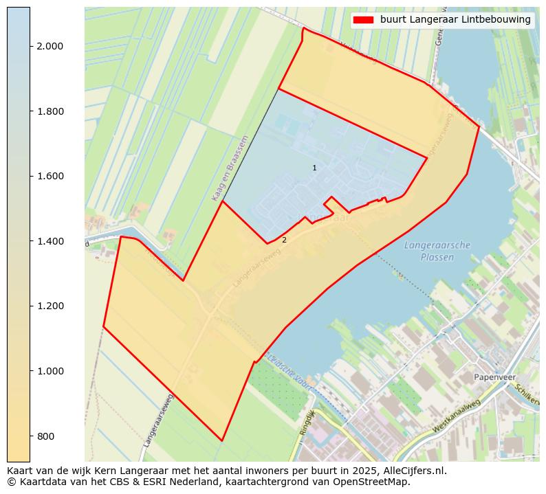 Afbeelding van de buurt Langeraar Lintbebouwing op de kaart.