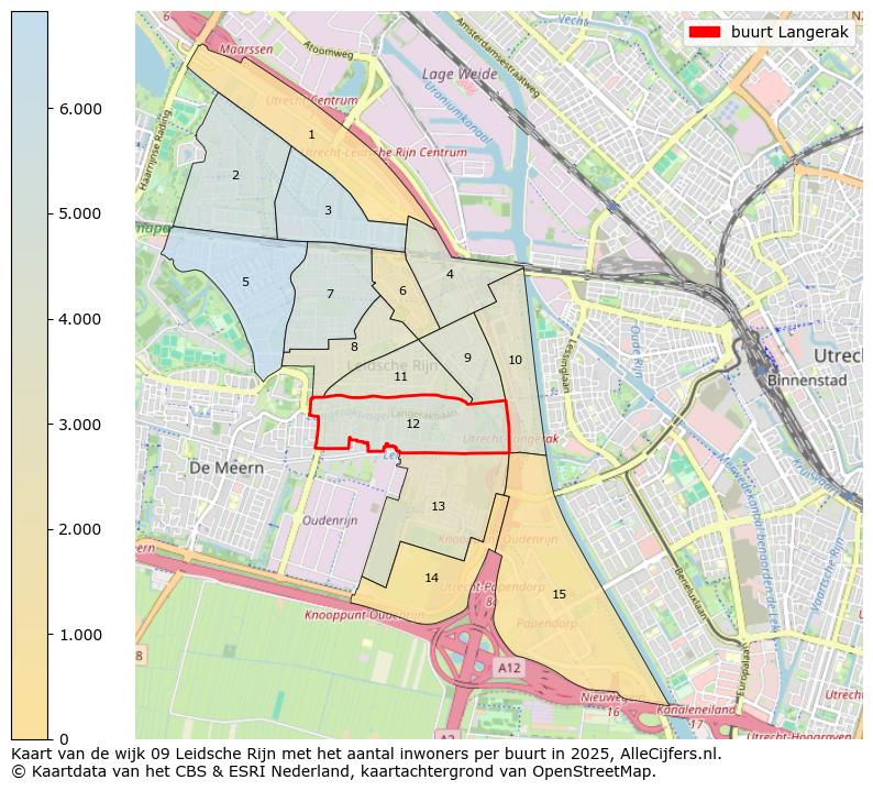 Afbeelding van de buurt Langerak op de kaart.