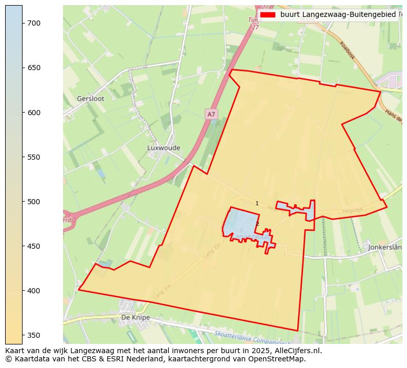 Afbeelding van de buurt Langezwaag-Buitengebied op de kaart.