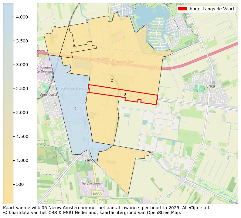 Afbeelding van de buurt Langs de Vaart op de kaart.