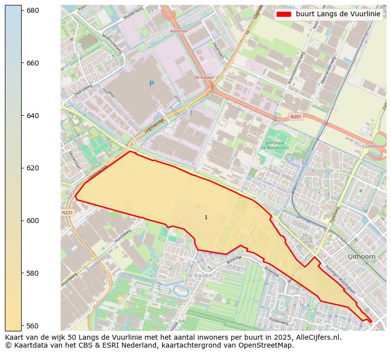 Afbeelding van de buurt Langs de Vuurlinie op de kaart.