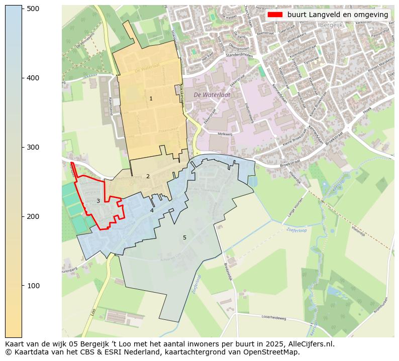 Afbeelding van de buurt Langveld en omgeving op de kaart.