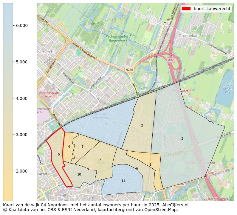 Afbeelding van de buurt Lauwerecht op de kaart.